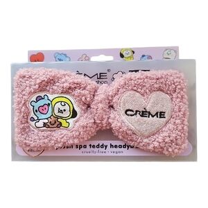 Crème Shop Plush Spa‎ Teddy Headband  Lavender Fluff BT21 Limited Edition